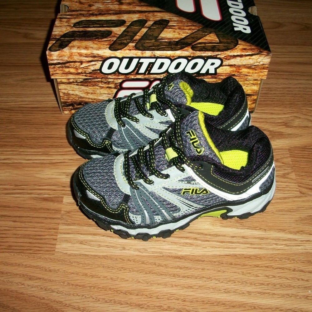 Fila TKO TR Boys Trail Running Shoes Black Gray 11​